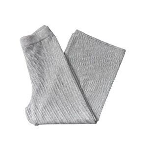 Free people beach Hailey sweater cotton wide leg pants light Heather gray small